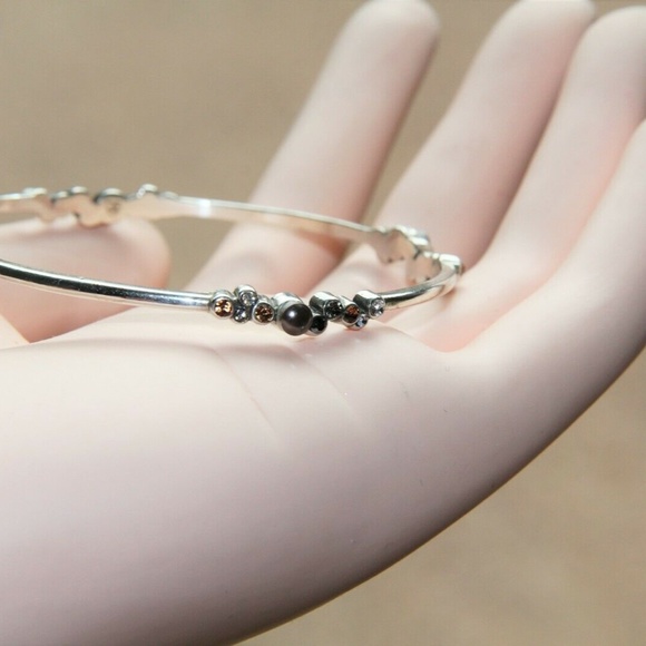 Brighton Silver Palace Crystal Station Bangle - Picture 4 of 6